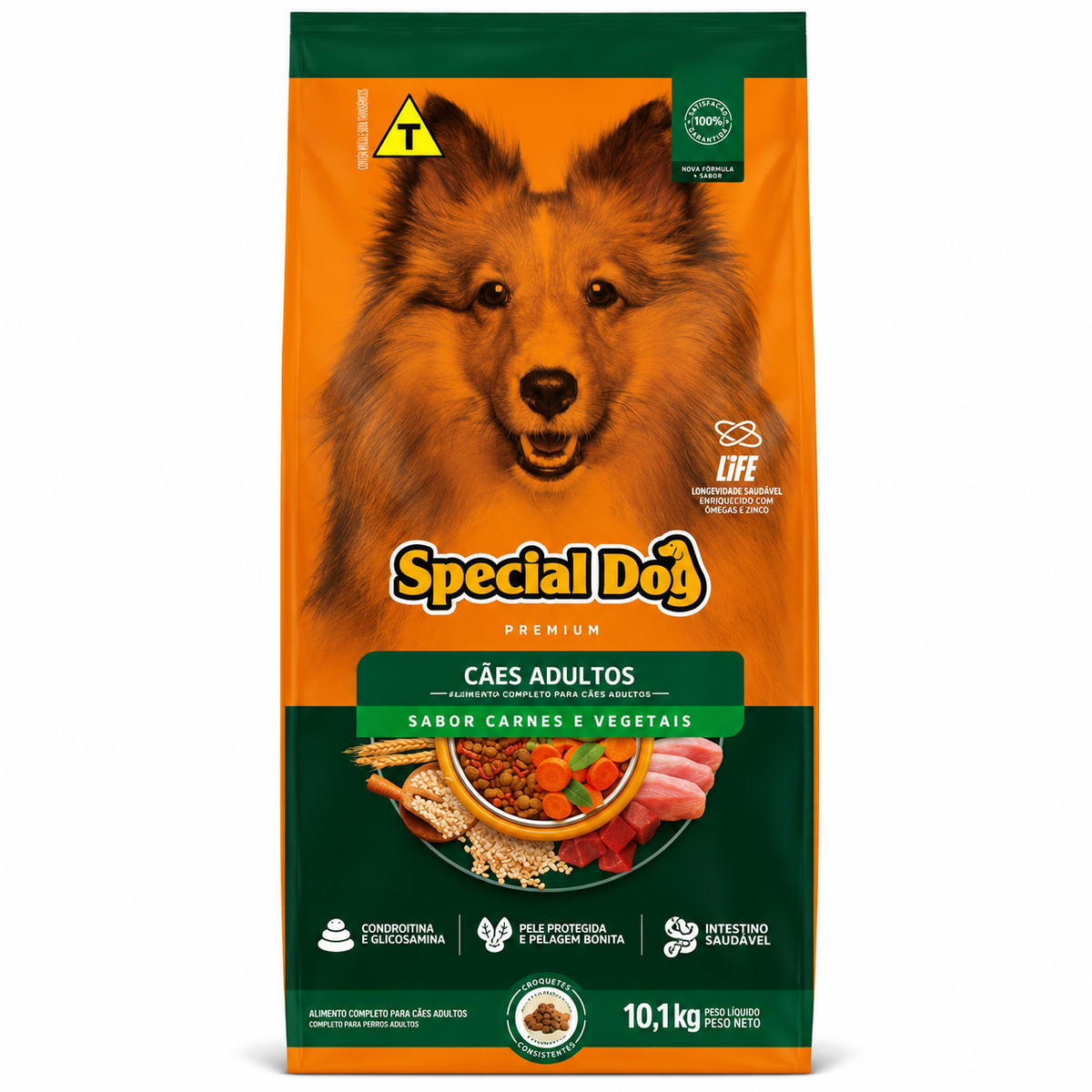 Ração Special Dog Premium Cães Adultos Carne e Vegetais 10,1kg