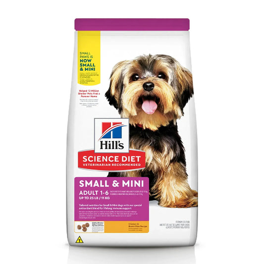 Hills ração science diet cães adultos pequenas mini 2.04kg