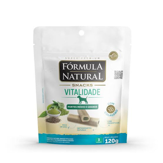 Petisco Vitalidade Fórmula Natural para Cachorro Médio e Grande 120g